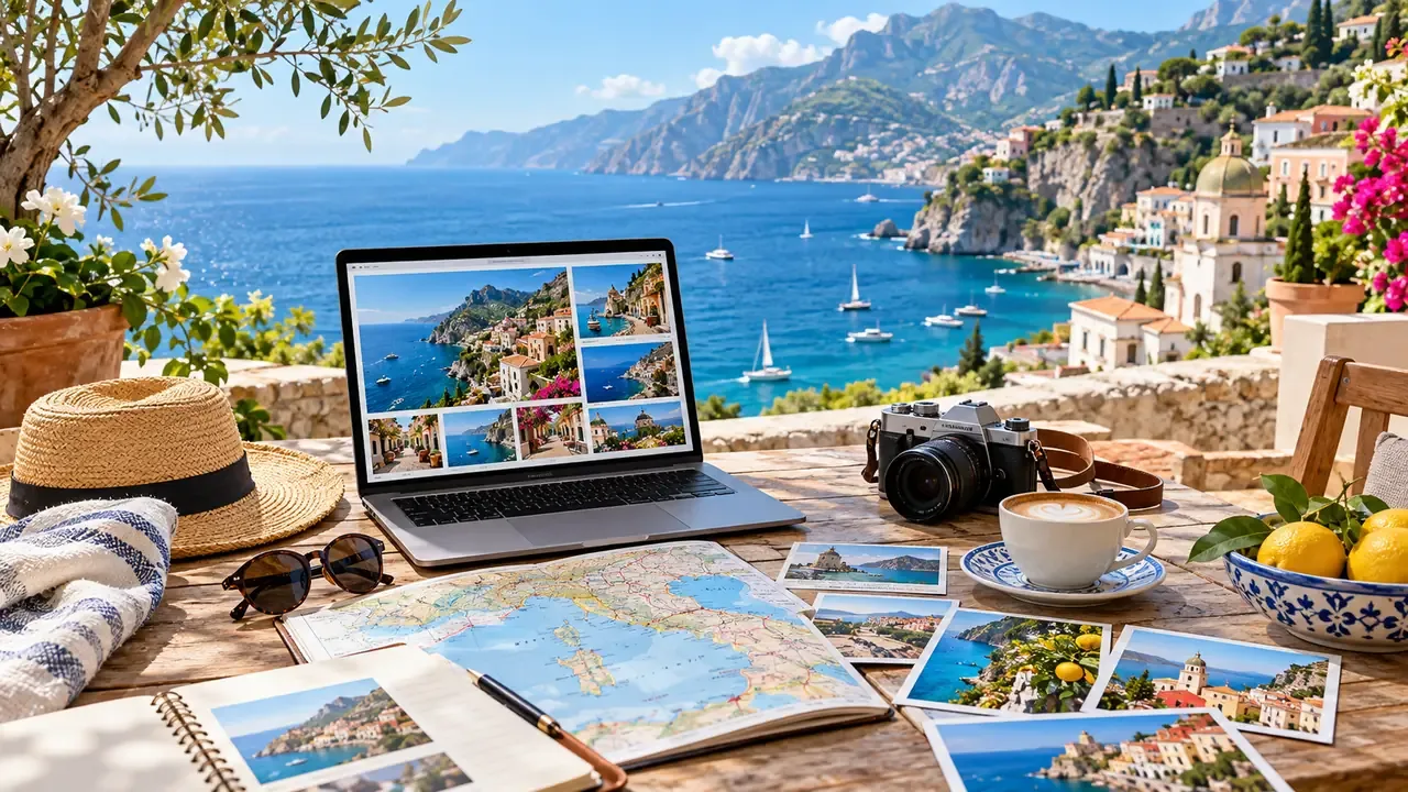 Editorial visual for where can i sell stock photos showing a modern stock-image, creative, or licensing workflow