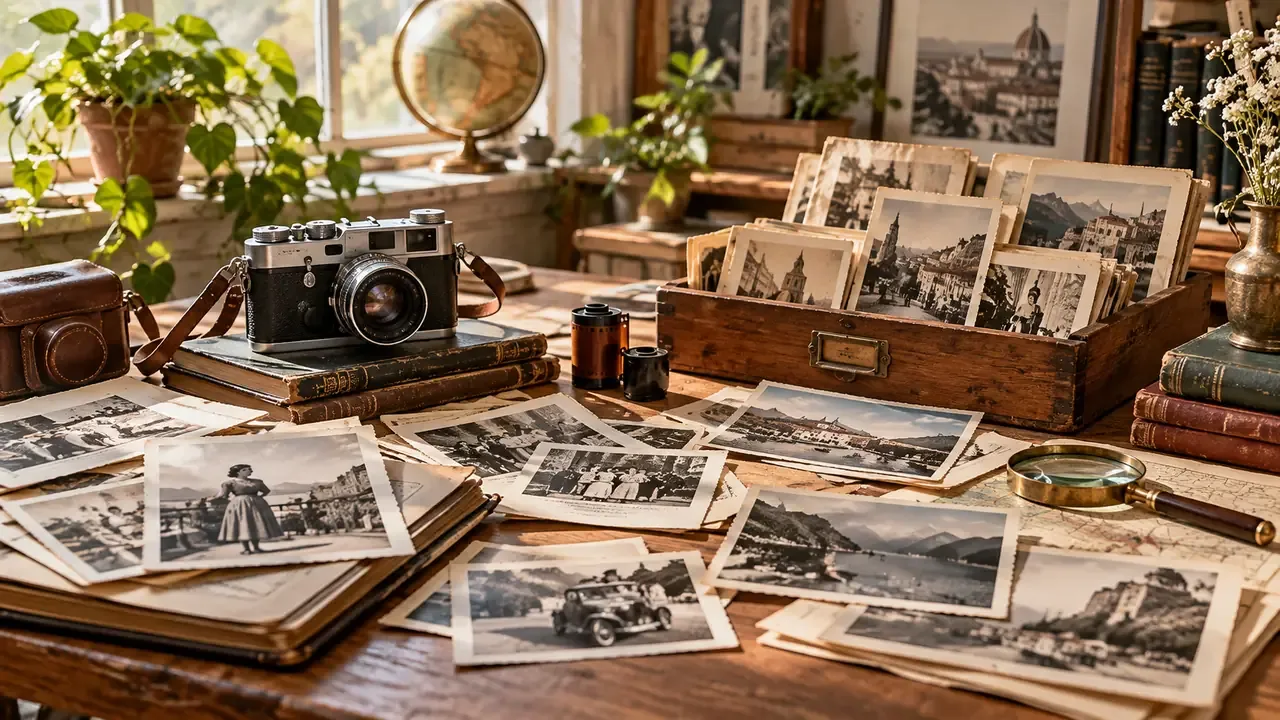 Editorial visual for where to get public domain images showing a modern stock-image, creative, or licensing workflow